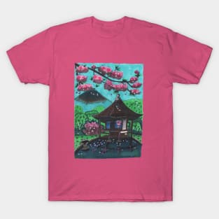 Japanese House by the Mountain T-Shirt